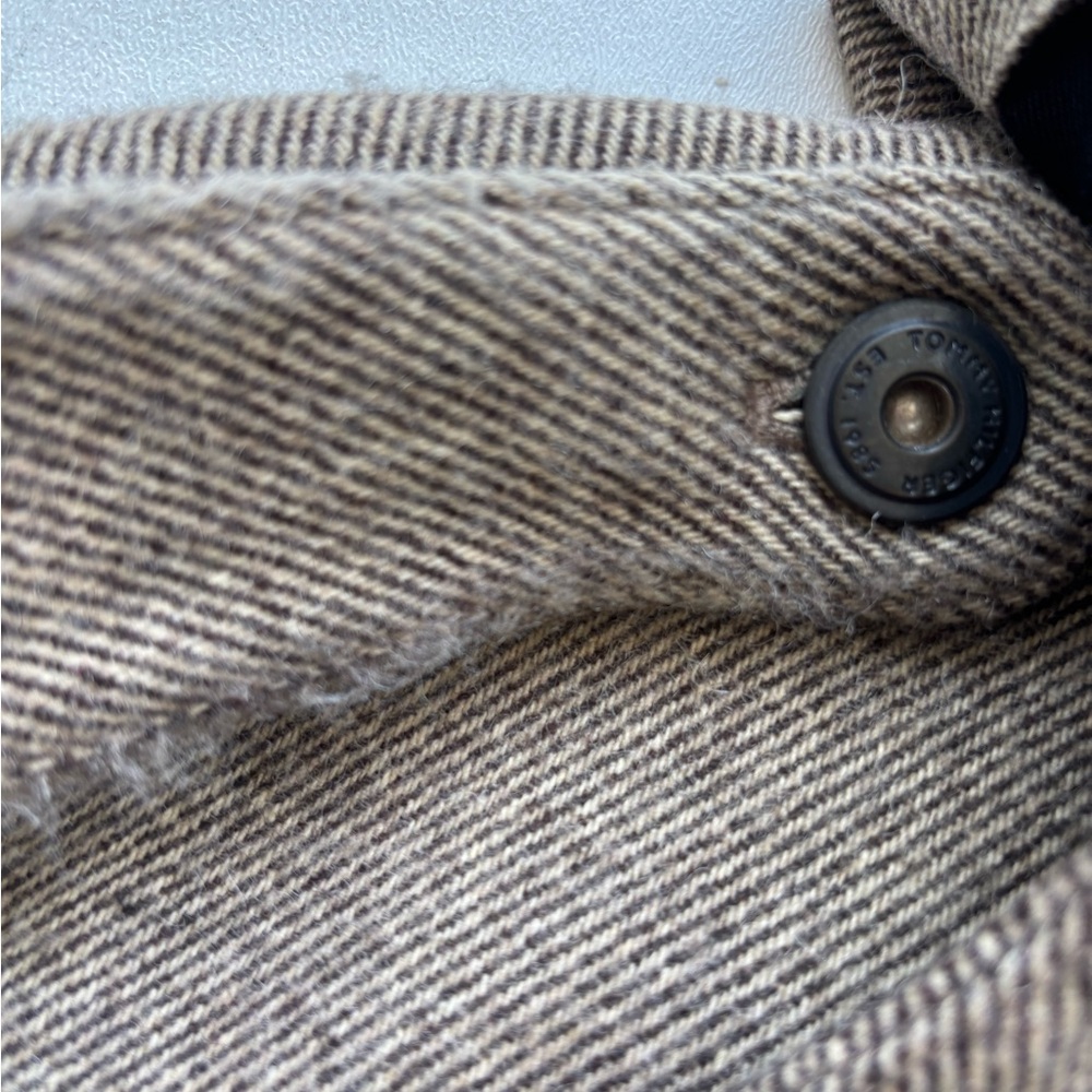 Tommy Hilfiger wool coat XL camel color detachable hood men’s field jacket - Picture 16 of 16